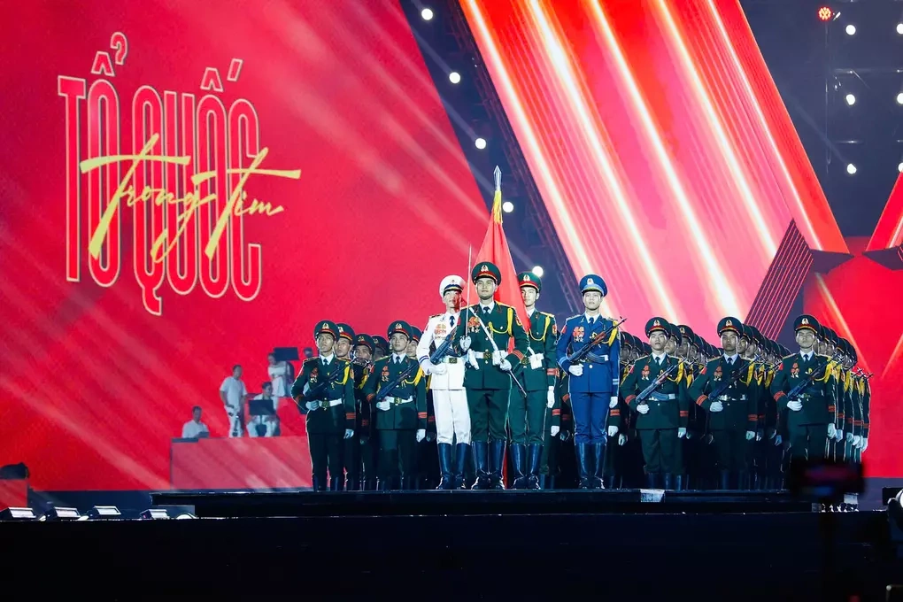 Hình ảnh trong chương trình Tổ quốc trong tim, tháng 8/2025 tại Hà Nội. Ảnh: Giang Huy