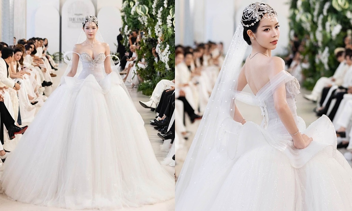 Thanh Thủy gây sốt về sắc vóc khi diễn show áo cưới